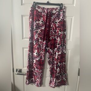 Soma Paisley, Multi Print Color  Pajama Pants Cropped  Size M